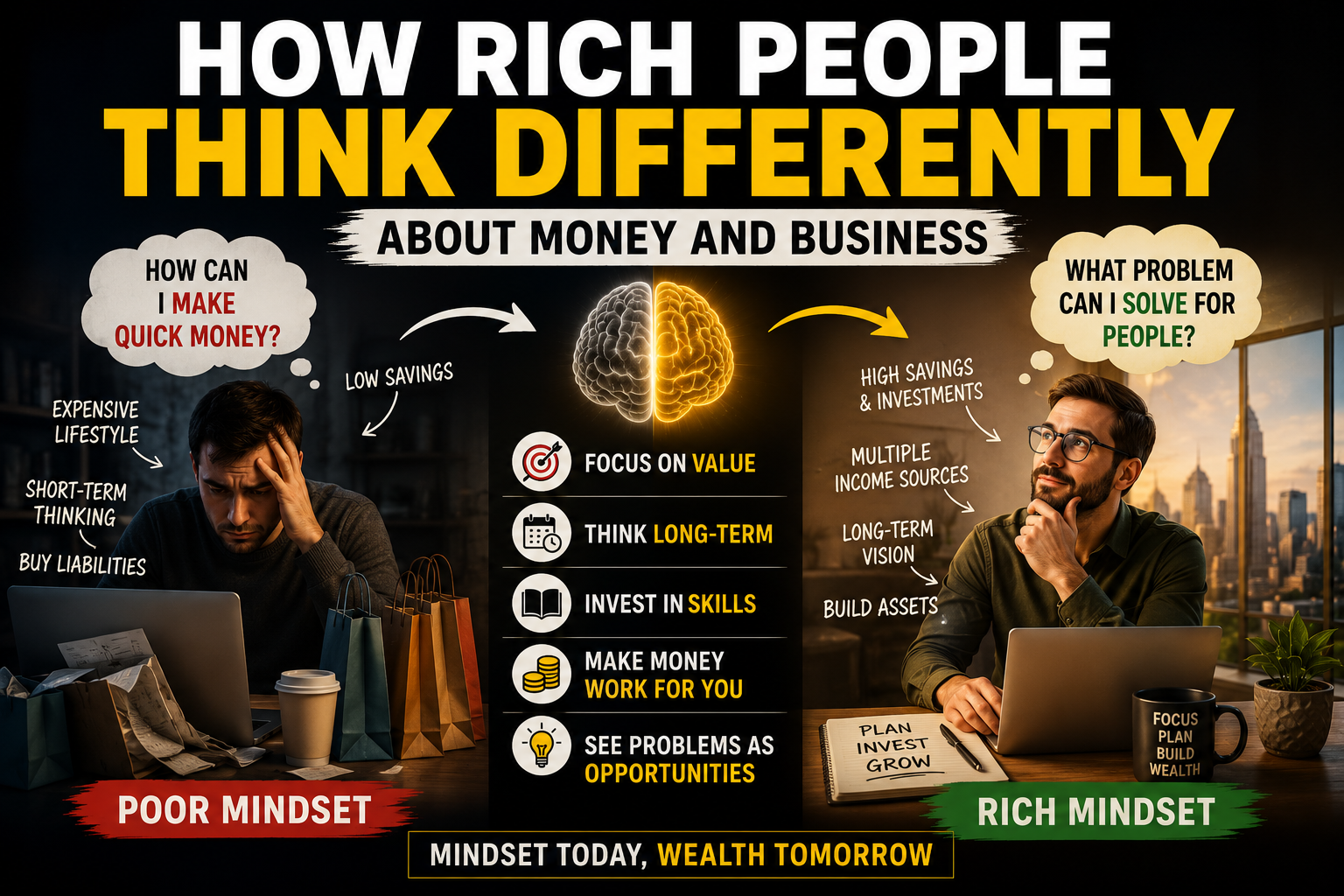 How rich people think about money and business