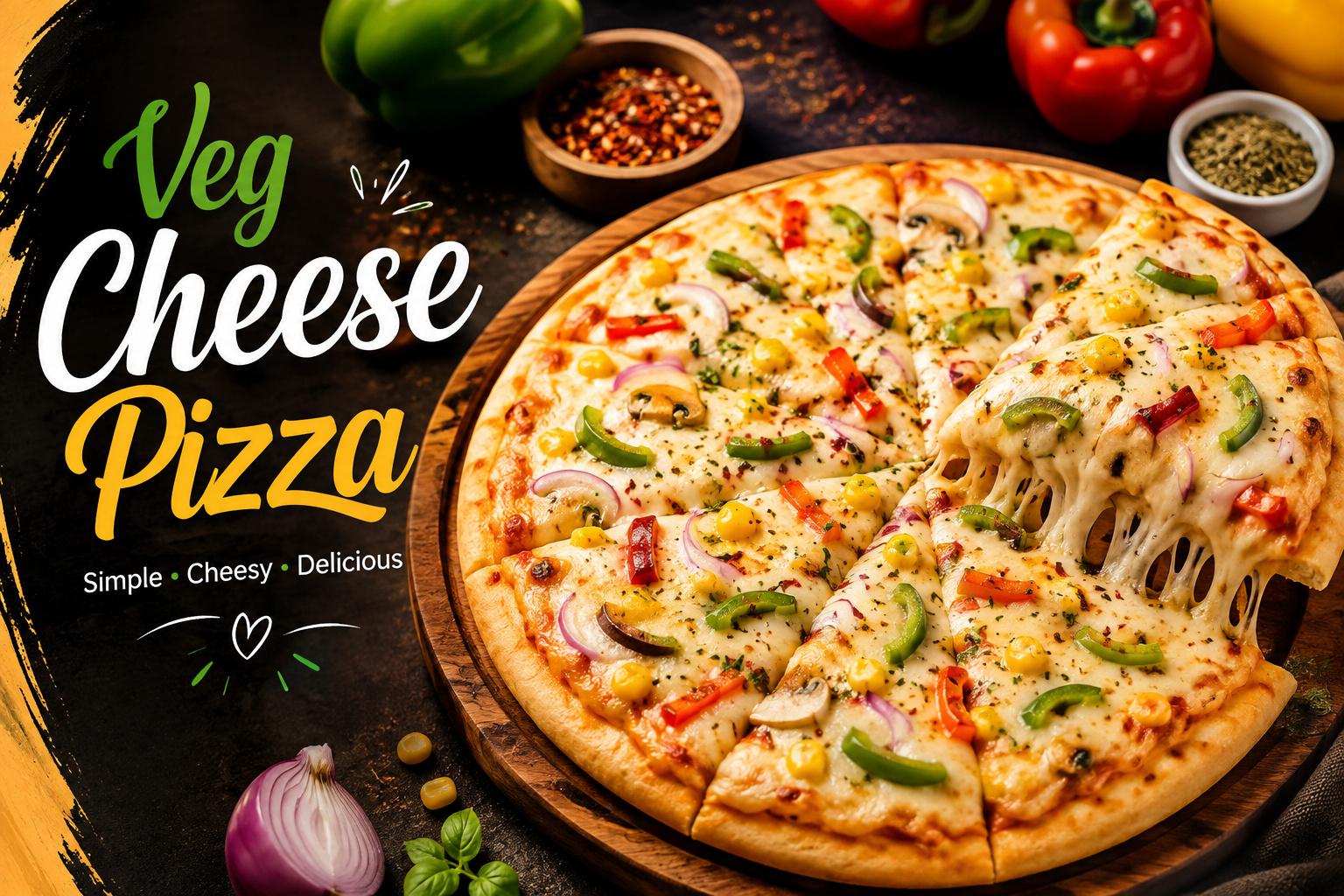 VEG CHEESE PIZZA